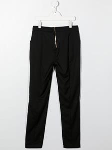 balmainkids Balmain Kids Broek met decoratieve knopen - Zwart