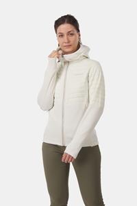 Didriksons Annema Fullzip 6 Hybride Softshell Jas Dames Gebroken Wit