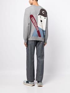 CHOCOOLATE Intarsia gebreide trui - Grijs