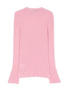 Versace Kids Ribgebreide trui - Roze