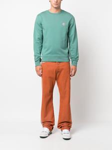 maisonkitsuné Maison Kitsuné Sweater met logopatch - Groen