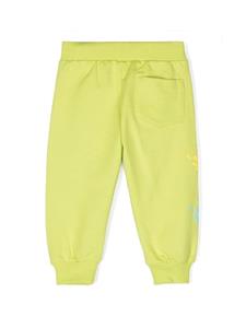 Versace Kids Trainingsbroek met logoprint - Groen