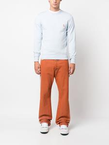 maisonkitsuné Maison Kitsuné Sweater met logopatch - Blauw