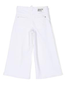 dsquared2kids DSQUARED2 KIDS Broek met wijde pijpen - Wit