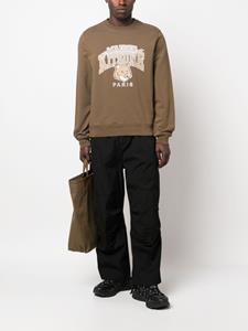 maisonkitsuné Maison Kitsuné Sweater met logoprint - Groen
