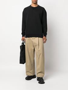 tenc Ten C Sweater met logopatch - Zwart
