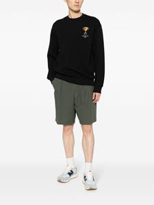 maisonkitsuné Maison Kitsuné Sweater met borduurwerk - Zwart