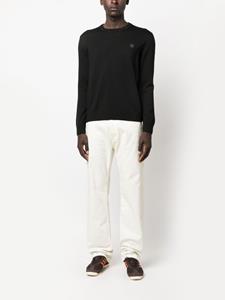 maisonkitsuné Maison Kitsuné Sweater met logo-patch - Zwart