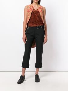 commedesgarçonspre-owned Comme Des Garçons Pre-Owned zwaar geborduurd mouwloos vest - Beige