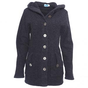 Reiff - Women's Wollfleecekapuzenjacke Mona - Merinovest, grijs