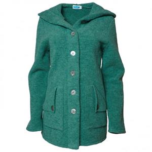 Reiff - Women's Wollfleecekapuzenjacke Mona - Merinovest, turkoois