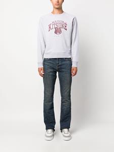 maisonkitsuné Maison Kitsuné Sweater met logoprint - Grijs