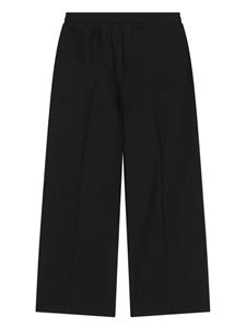 dolce&gabbanakids Dolce & Gabbana Kids Plooibroek met logoplakkaat - Zwart