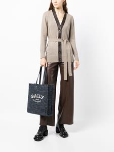 Bally Vest met gestrikte taille - Bruin