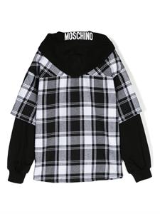 moschinokids Moschino Kids Geruit overhemd - Zwart
