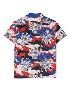 monclerenfant Moncler Enfant Shirt met bloemenprint - Blauw