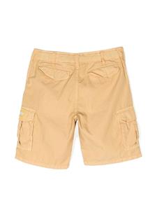 Palm Angels Kids Shorts van katoenmix - Bruin