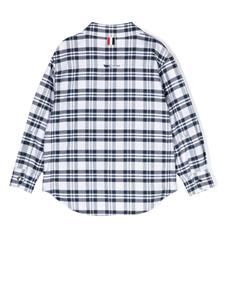thombrownekids Thom Browne Kids Geruit shirt - Blauw
