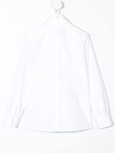 dolce&gabbanakids Dolce & Gabbana Kids geplooid slim overhemd - Wit