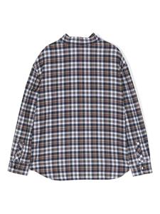 dolce&gabbanakids Dolce & Gabbana Kids Geruit shirt - Blauw