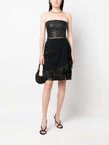 saintlaurentpre-owned Saint Laurent Pre-Owned 1970s wollen rok - Zwart