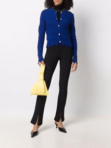 chanelpre-owned CHANEL Pre-Owned 2004 opengebreid vest - Blauw