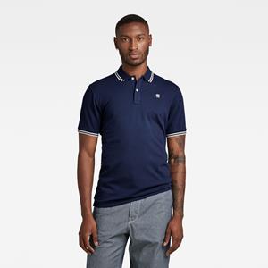 G-Star RAW Dunda Slim Stripe Polo - Donkerblauw - Heren