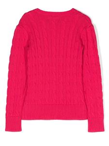 poloralphlaurenkids POLO RALPH LAUREN KIDS Kabelgebreide trui - Roze