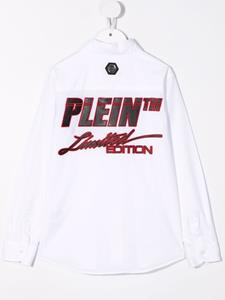 philipppleinjunior Philipp Plein Junior Shirt met borduurwerk - Wit
