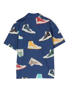 amirikids AMIRI KIDS Bowlingshirt met abstracte print - Blauw