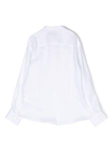 paolopecorakids Paolo Pecora Kids Kraagloos shirt - Wit