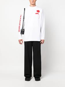 Jacquemus Sweater met roosprint - Wit
