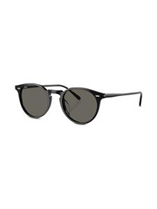 oliverpeoples Oliver Peoples Zonnebril met rond montuur - Zwart