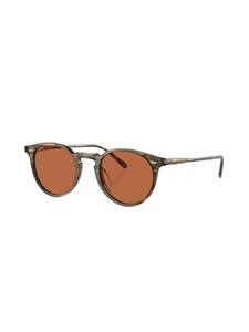 oliverpeoples Oliver Peoples Zonnebril met rond montuur - Groen