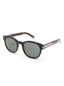 saintlaurenteyewear Saint Laurent Eyewear Zonnebril met schildpadschild-design - Bruin