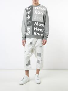 mostlyheardrarelyseen Mostly Heard Rarely Seen trui met geprint logo - Grijs