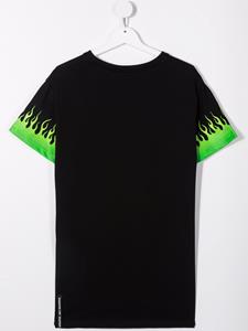 Vision Of Super Kids T-shirt met vlammenprint - Zwart