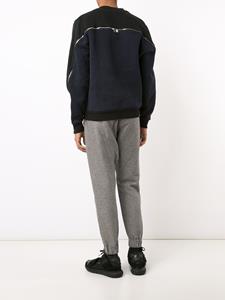 mostlyheardrarelyseen Mostly Heard Rarely Seen zipped sleeves sweatshirt - Zwart