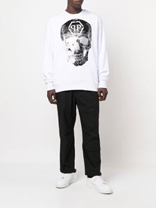 philippplein Philipp Plein Sweater met logoprint - Wit