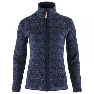 Fjällräven  Women's Snow Cardigan - Wollen vest, blauw