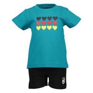 BLUE SEVEN Girls Set van 2 T-shirt + Capri-broek Lagoon