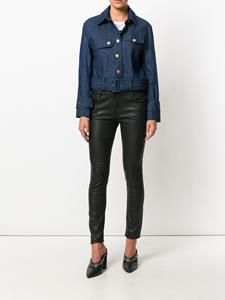 johngallianopre-owned John Galliano Pre-Owned oversized denim jack - Blauw