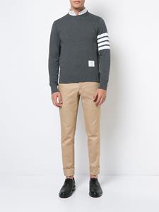 thombrowne Thom Browne Classic Sweatshirt With Engineered 4-Bar In Classic Loop Back - Grijs