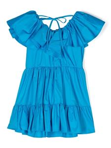 msgmkids MSGM Kids Gelaagde jurk - Blauw