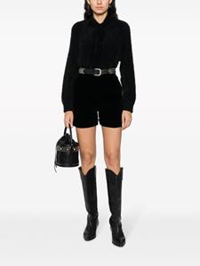 albertaferretti Alberta Ferretti Vest met geborsteld effect - Zwart