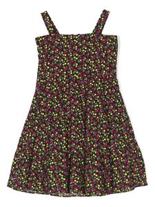 MSGM Kids Jurk met bloemenprint - Zwart