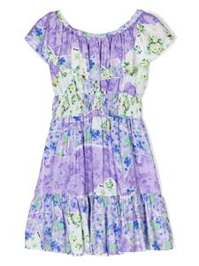 msgmkids MSGM Kids Jurk met bloemenprint - Paars