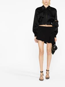 Mugler Asymmetrische mini-rok - Zwart