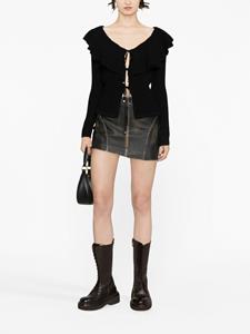 Blumarine Vest met ruches - Zwart