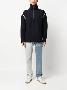 maisonmargiela Maison Margiela Gebreide trui met elleboogpatch - Blauw